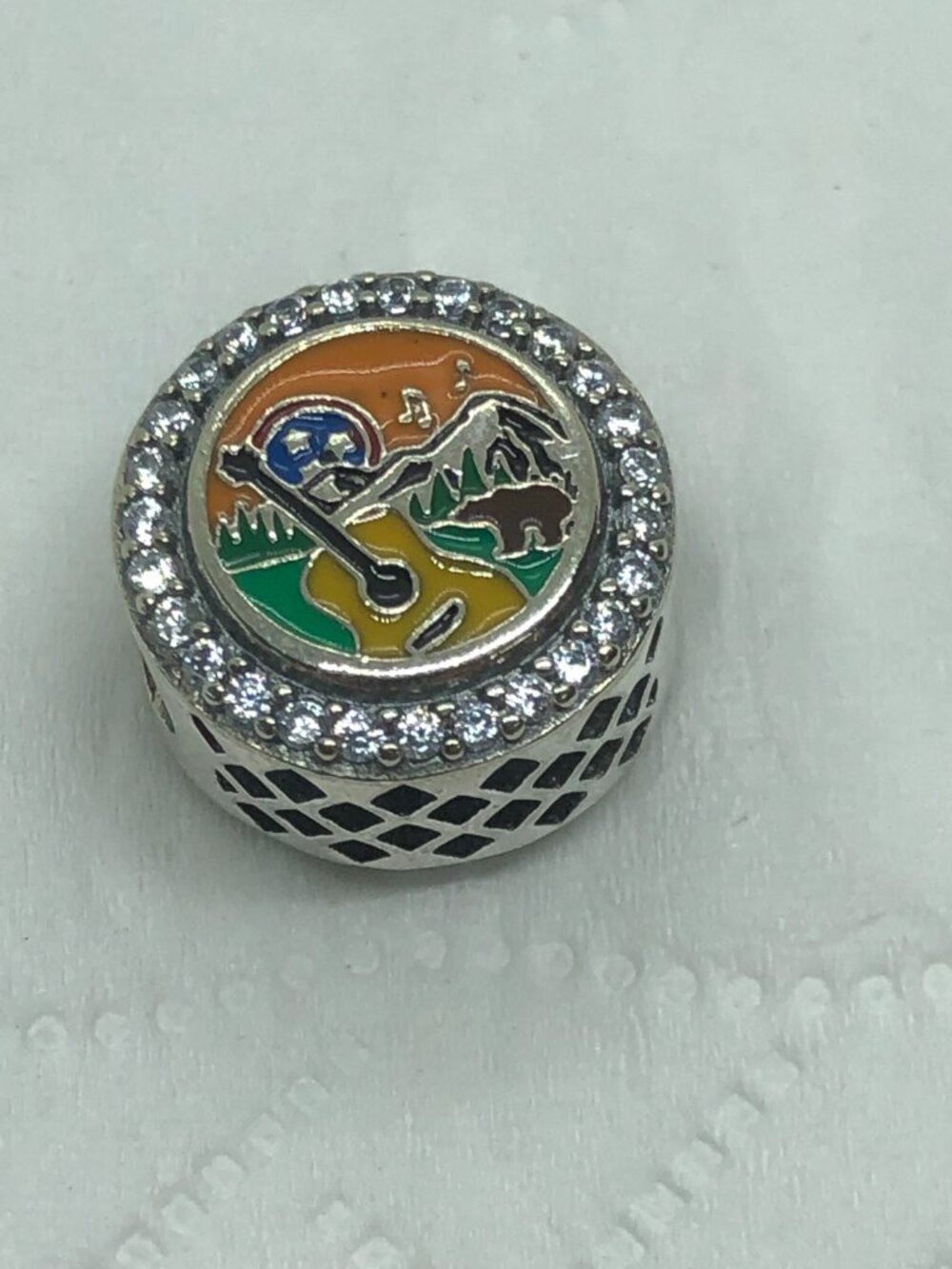 ✨ ✨Pandora Tennessee Keepin' It Country Charm Guitar Bear Mountain Bead